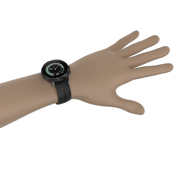 24 mm ersättningssilikon universal klockband Smart watch kompatibelt med Suunto 9 -hg Yellow