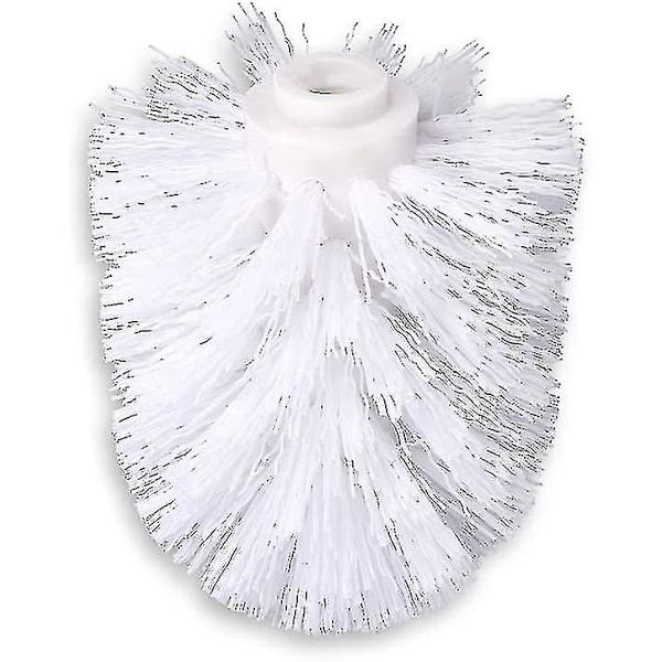 6 kpl WC-harjan vaihtoharjapäät Valkoiset Vaihtoharjat Halkaisija 8cm White 6pcs