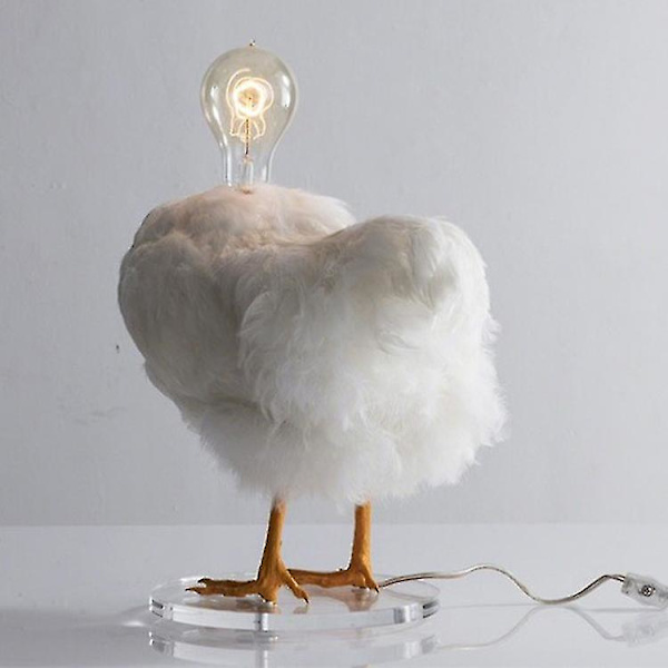 Kylling Led Lampe Egg Nattlampe Utstoppede Egg Skrivebordslampe - Rask Levering chicken head