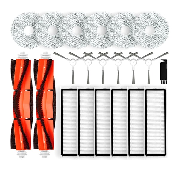 For Xiaomi Robotstøvsuger S10+ / S10 Plus Reservedeler Tilbehør Hovedsidebørste Hepa Filter Mopp Klut Deler