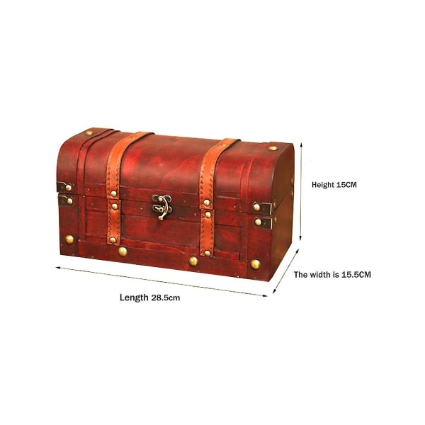 Trälåda Dekorativ förvaringslåda med lås Handgjorda dekorativa lådor med lock dekor