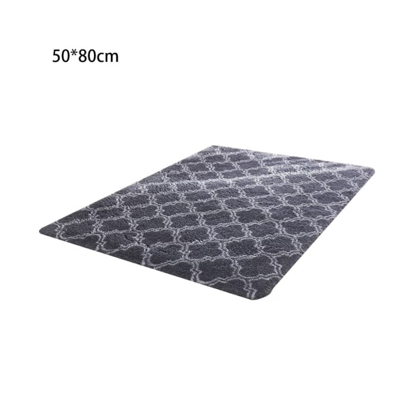 Soikea pörröinen ultrapehmeä makuuhuoneen matto pehmo matonharmaa print lyhty
