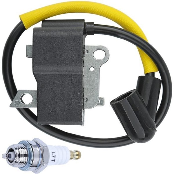 Ignition Coil with Spark Plug Compatible With Husqvarna 51 55 61 66 261 223L 223R 323R 323L 323RJ 325RJ TRIMME REPLACE 537418701