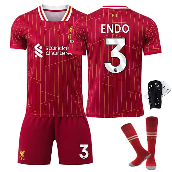 2425 Liverpool kotipaita ENDO Jalkapallopaita Sukilla+Suojavarusteilla S(165-170cm)