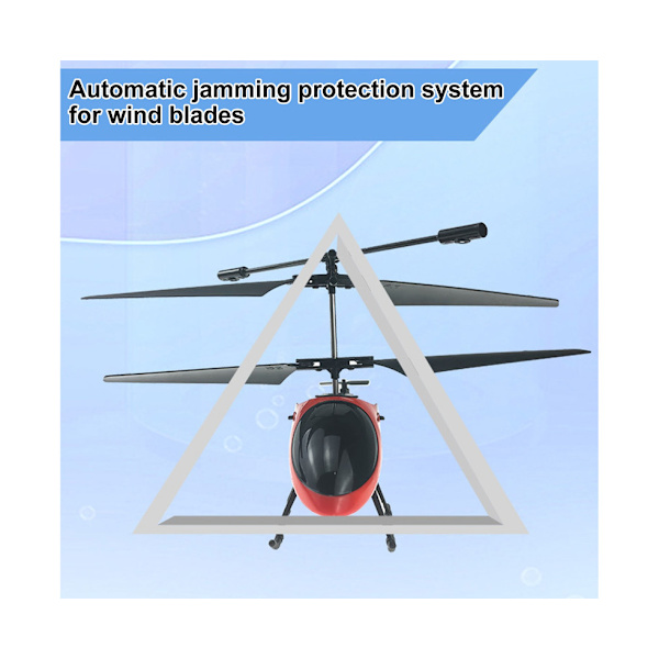 Röd Fjärrstyrd Minihelikopter med Gyroskop