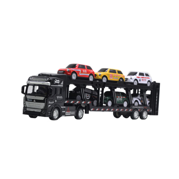 1:48 Black Alloy Car Carrier Series Model - Slitasjebestandig