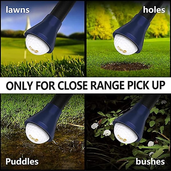 3kpl golfpallonnoutaja, golfpallon poimintaimukuppi, golfpallon tartunnan imukuppi puttereille ja golfaajille Dark blue