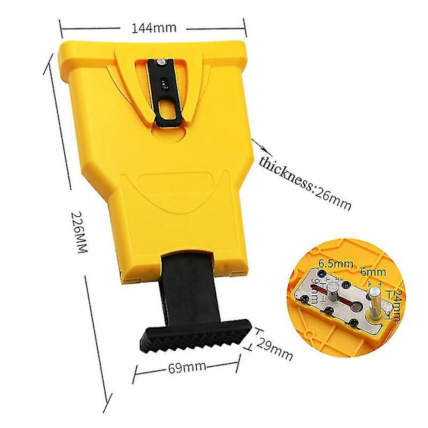 Ketjusahan Terän Terävyyden Säätäjä Sahakäyttöinen Ammattimainen Puutyökalusetti Sharpener and 3pcs Grindstone