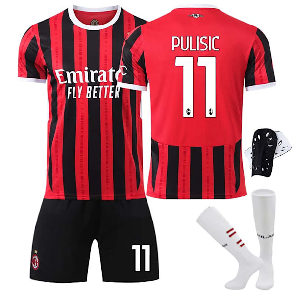 2425 AC Milan huvudtröja PULISIC fotbollströja B 20(110-120cm)