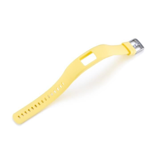 Gul sportssilikonerstatningshåndleddsstropp for Garmin Vivofit 4 Activity Fitness Tracker（L）