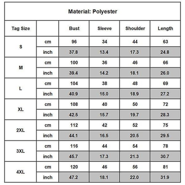 Män Hawaiiskjorta Strand Knappskjortor Toppar Semester Orange S