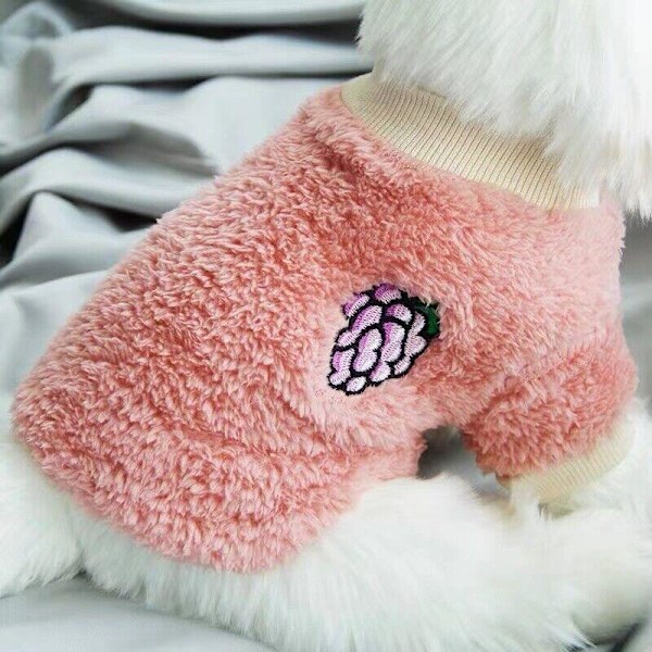 S Hvalpe Hund Fleece Varmt Trøje Sweater Frakke Lille Yorkie Chihuahua Kat Tøj S