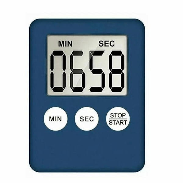 Digitalt køkkentimer med bagmonteret LCD nedtællingsdisplay, 99-minutters rækkevidde