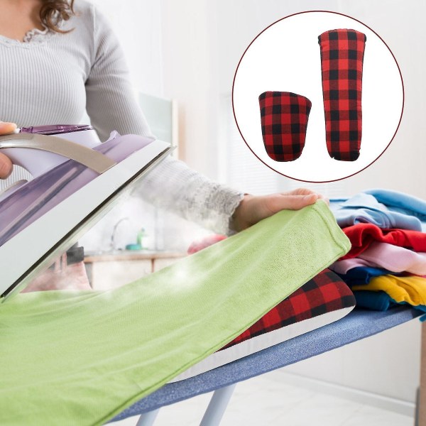 Strykjärnstillbehör i skinka-form Bärbar quiltad strykyta Högtemperaturstrykjärnshammarpressverktyg för strykning av böjda sömmar CN Red