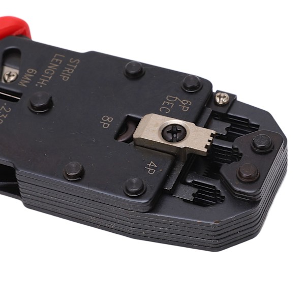 Nettverkskrimpverktøy Multi Usage Høy effektivitet Ratchet Crimper Stripper Tang Nettverkskrimpverktøy HT 2008R