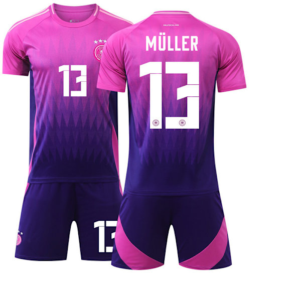 2024 tysk EM-bortefotballdrakt Muller-drakt A 28(150-160cm)