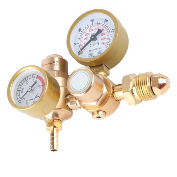 Gassveise regulator Argon CO2 måler TIG MIG Flowmeter 4500psi sylinder trykkreduksjonsventil 1/4in utløp 6.605GPM