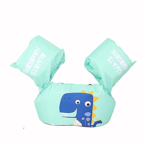 Småbørnsredningsvest svømmevest Swim Floaties kompatibel med småbørn Piger og drenge Børn svømmeveste -ES Light Blue Dinosaur