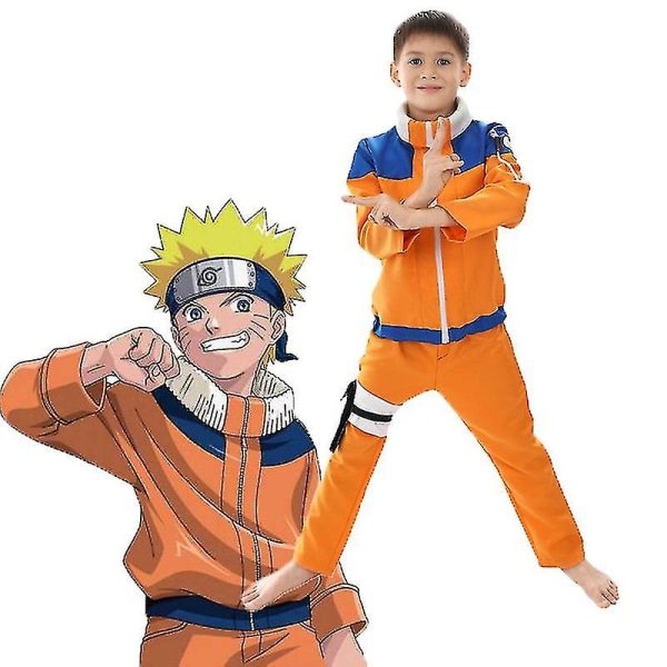 Tøj, der er kompatibelt med drengekostumer, der er kompatibelt med børne Naruto Anime kostume Z -hg 110 cm