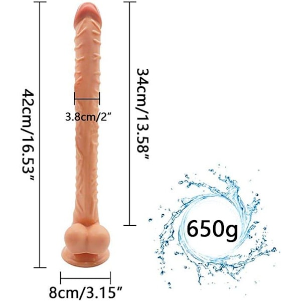 Dildo-Vibraattori-Erittäin pitkä simulaatio dildo poninhäntä dildo naisten masturbaatio aikuisten seksituotteet godA213