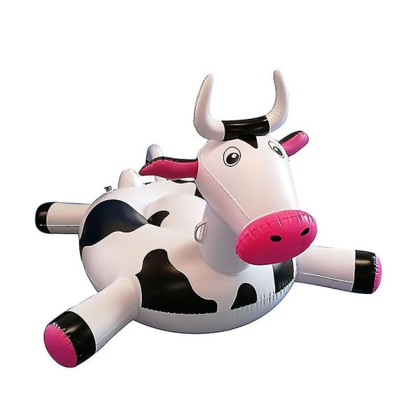 Inflatable Cows Pool Float For Kids Adult Float Raft Water Floating Boat Ride-on Swimming Ring Toys For Summer