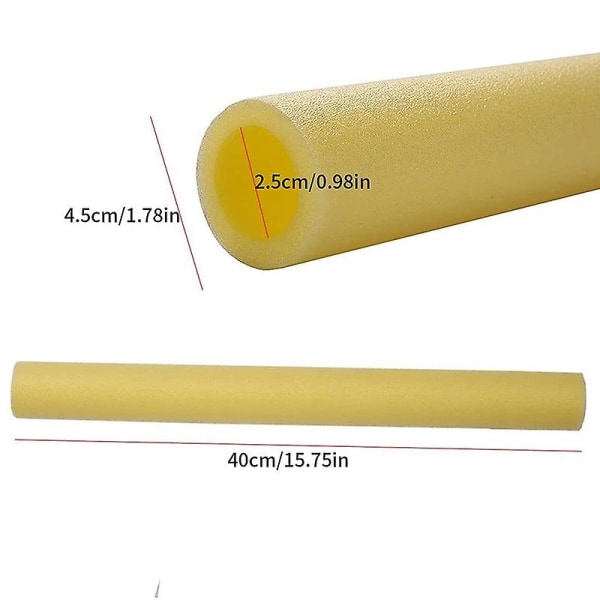 12 stk 40 cm Trampolinstenger Deksel Polstring Skumrør Skumrør Svamphus Beskyttende Trampolinstang Skumhylser Yellow