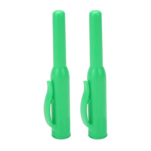 2Pcs Carpenter Pencil Cover Long Nose Deep Hole Woodworking Marker Covers with Clip Green