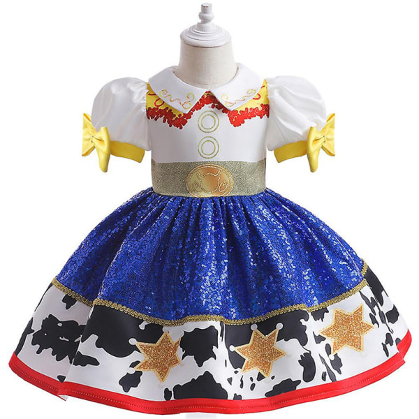 1-7 år Barn Jenter Toy Story Jessie Halloween Cosplay Festkostyme Tutu Dress Fancy Dress Gaver 2-3 Years