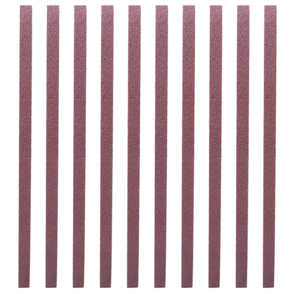 10 stk. slibebånd aluminiumoxid sandpapir slibemaskine slibebånd 533 x 9mm (60#)