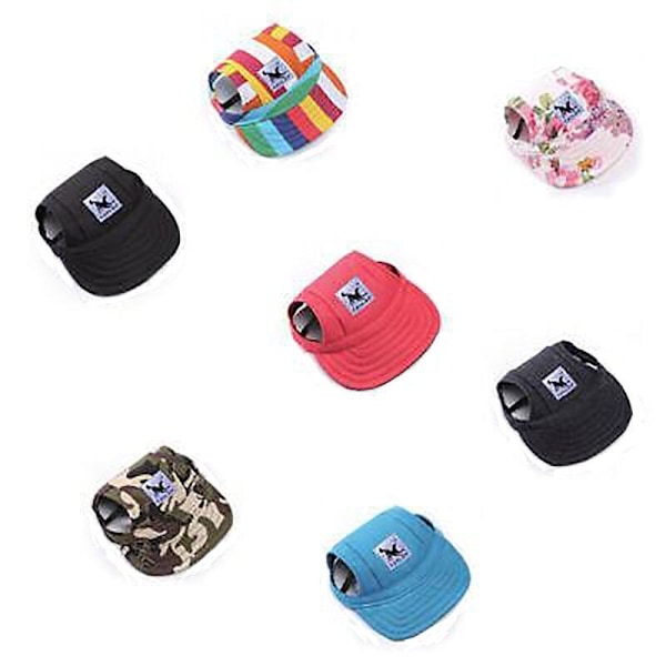 Hund Baseballkeps Utomhus Husdjur Solhatt Sommar Canvas Visir Valp L - Kamouflage Kamouflage