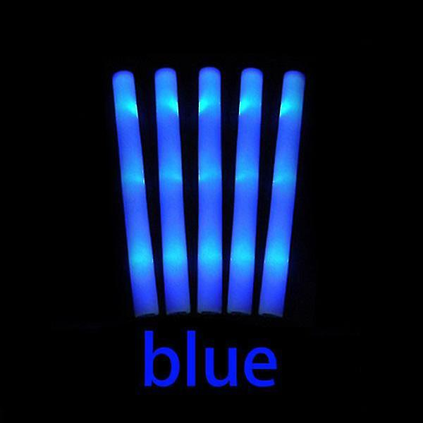 60st Färgglada Glow Sticks Light-up Led Foam Sticks Sponge Glowsticks Rave Glow-green -HG blue