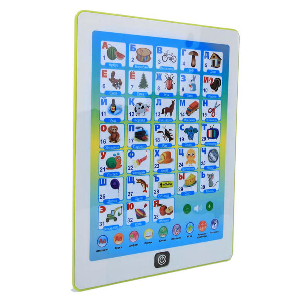 Smart Kid Tablet Point Læsemaskine Russisk sprog Tidlig pædagogisk udviklingslegetøjsgave