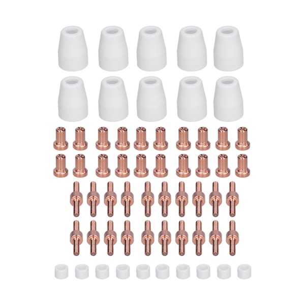 Plasmaelektrodspetsmunstyckeskärare Brännare Förbrukningsartiklar Kit Svetsning Skärtillbehör PT‑3160Pcs