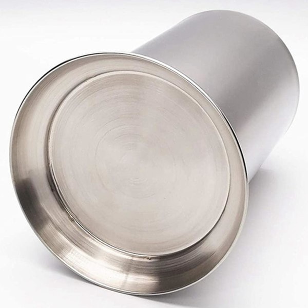 2x Rustfrit Stål Strå Holder, Køkkenbord Strå Dispenser, Bestik Organizer, Skeer Gaffel Chops Silver