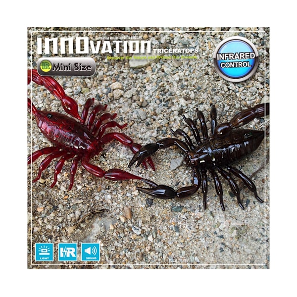 Svart IR infraröd fjärrkontroll Scorpion Toy