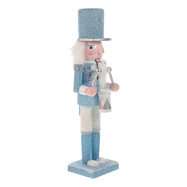 Glitter Pähkinänsärkijä Figuuri Joulu Pähkinänsärkijä Patsas Pähkinänsärkijä Ornamentti Joulujuhlasisustus -ES As Shown 1 30.5CM