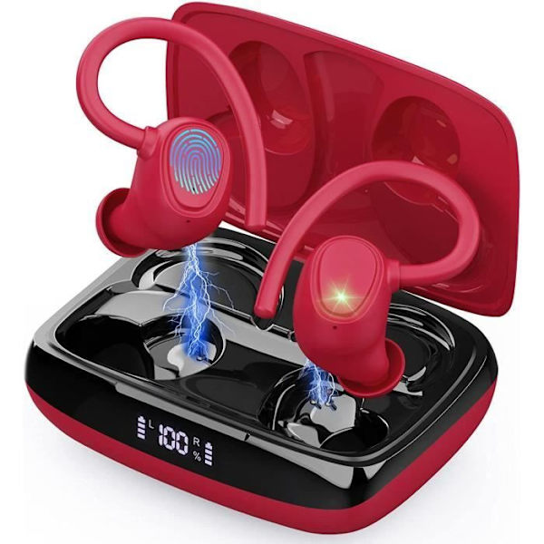 WEYE-Bluetooth 5.1 -kuulokkeet, langattomat urheilukuulokkeet IP7 vedenpitävät Bluetooth kuulokkeet 48H HiFi Stereo mikrofonilla CVC8.0 Anti-Noise[1517]