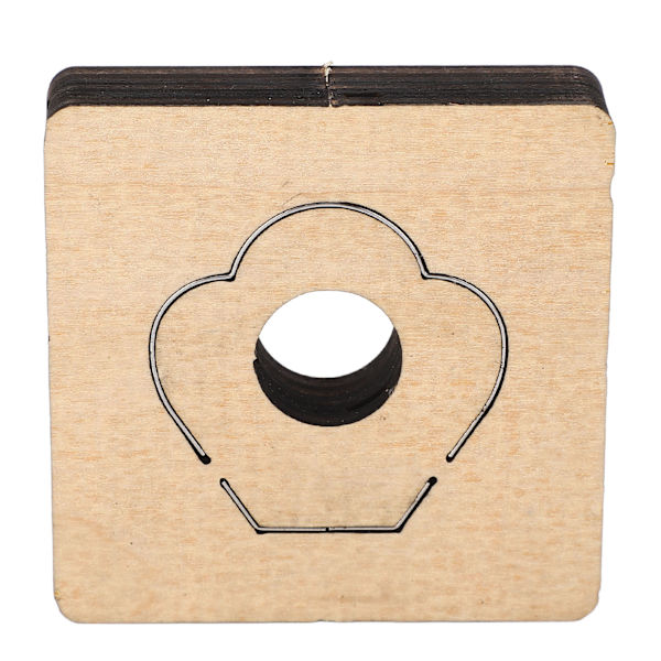 Læder skærestansning kronblad form 50x50mm høj hårdhed legeringsstål DIY stansning skimmel til pap ler stof