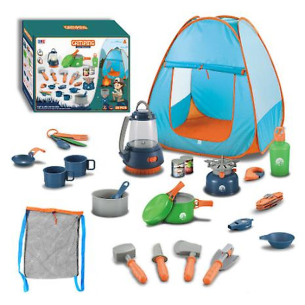 Campingset för Barn med Tält Inomhus & Utomhus Leksaker 26PCS