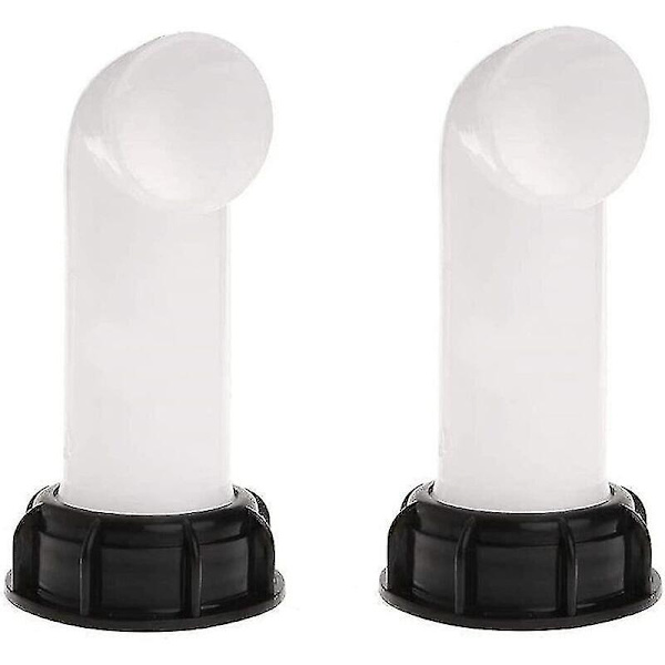 2 stk Vandtankadapter, Vandtankventil, IBC Dræntankadapter til IBC Vandtanke, Tonventiler, Landbrugsvanding, Rørledninger, Plast, 6