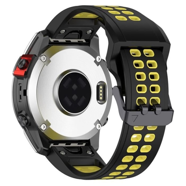 (Musta keltainen) 22 mm kaksisävyinen watch , tarvikkeet Garmin-sarjan kelloihin