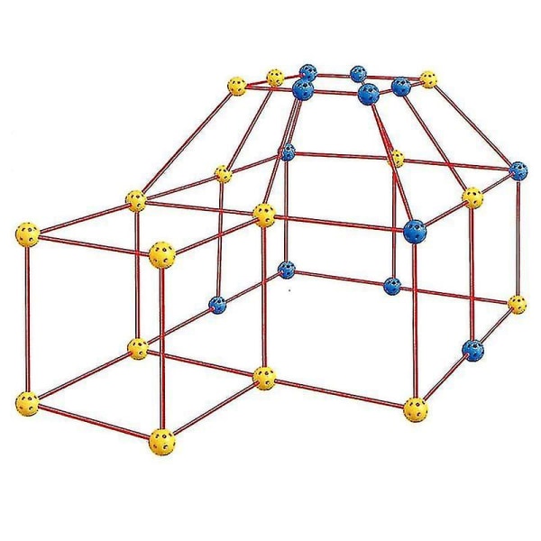 Bygg ditt eget Den Gjør-det-selv-sett Lek Bygg Fort Telt Lage Lekegaver til barn - Med teltduk -ES