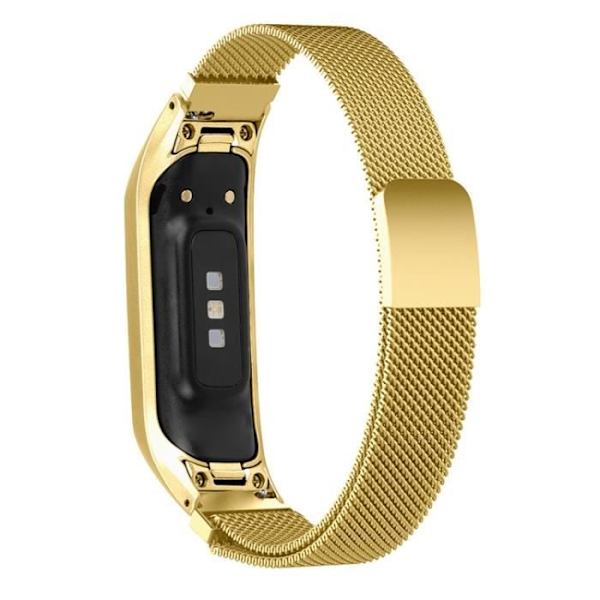 Magnetisk Milanese rustfrit stål erstatningsarmbånd til Xiaomi 3/4 mi4 5,5-7,1 tommer (guld)