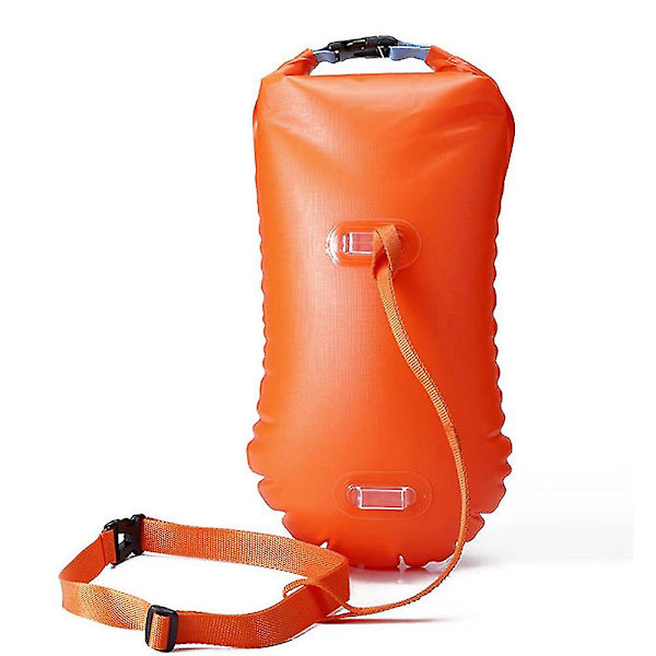 Swim Buoy Tow Float Dry Bag, Wild Swimming Float, oppustelig Vandtæt Dry Bag Yellow