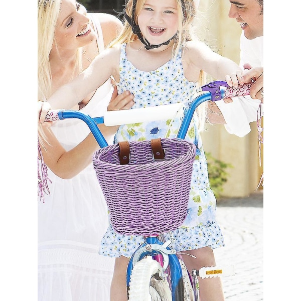 21*17*16 cm børneflet cykel indkøbskurv til børn drenge piger cykel cykel White
