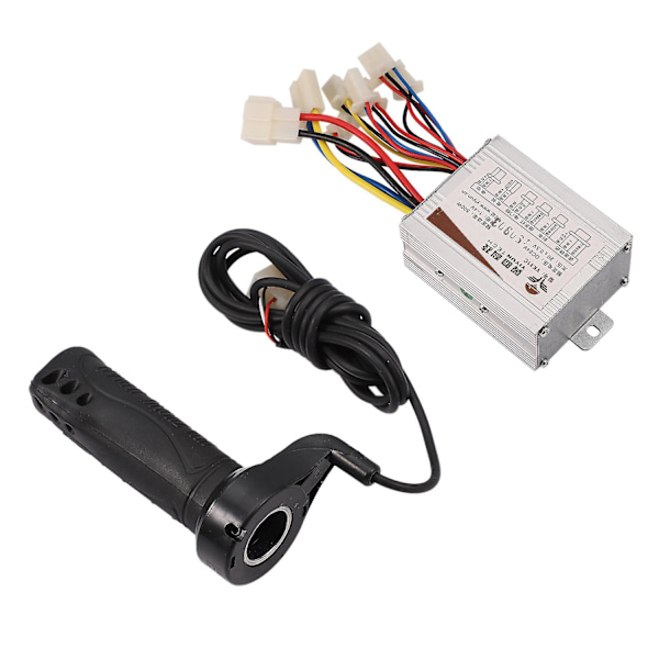 24v 500w DC El-cykel Motor Børstet Controller Box Med Børstet Controller Lang Linje Drej Styret black  white