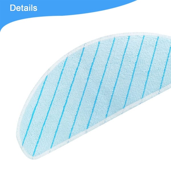 Tvättbara moppdynor Ersättning för Ecovacs Deebot T9+ T9 AIVI T9 AIVI+ T9 MAX T9 POWER Robotdammsugare, 8-pack