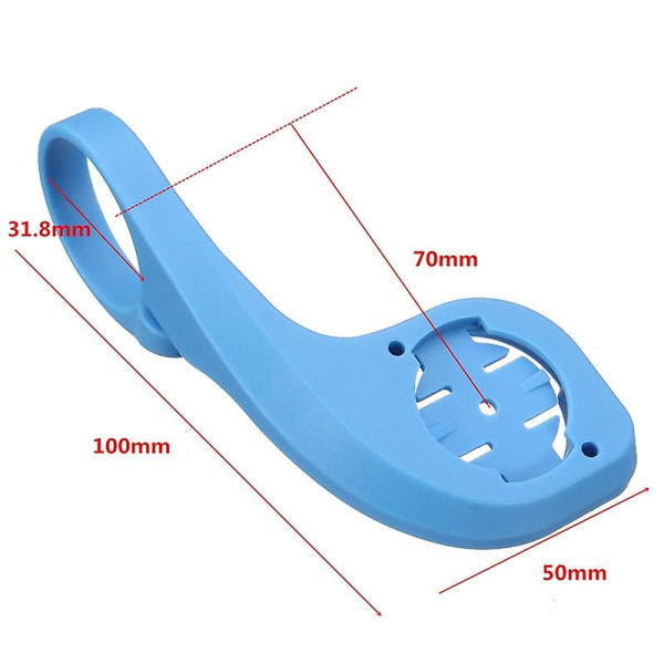 Inbike Cykelcomputerholder til Garmin Edge 200 500 800 510 810 1000 Mtb 318mm Diameter Cykelhastighedsmåler Montering Beslag Blue