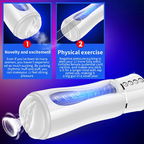 MASTURBATOR FOR MENN-YIBUJIAZU-Automatisk Masturbator for Menn - Håndfri Masturbator med 10 Vibrasjonsmoduser - Mac