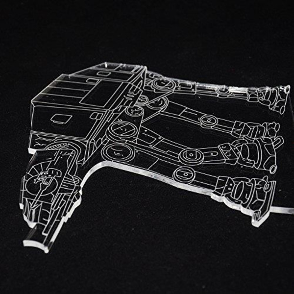 7 väriä vaihtavat USB virralla toimiva 3D-lamppuvalo Star Wars AT-AT Walker Visual Illusion -lamppu LED-toimintakuvio Lahjat -h